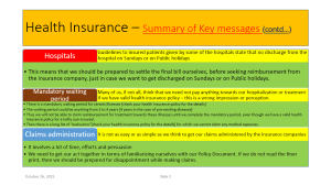 Summary of Key messages Slide No 2
